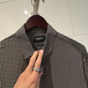 The Kooples Monochrome Houndstooth Shirt